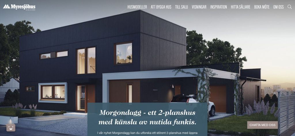 Redesign av myresjöhus.se — Ninetech